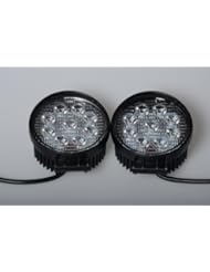 Automotive Parts and Accessories: Kawell?  Pack of 2 27w Dc 12v 24v LED Flood Work Lamp Off Road Floodlight 4x4 -Jeep Cabin/boat/suv/truck/car/atvs Fishing Deck Driving Light 2150 Lumen 10v-30v Waterproof 60 Degree with Polishing Surface - KAWELL