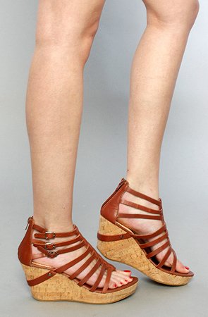 80%20 The Layla Gladiator Wedge in Luggage,Shoes for Women from 80%20