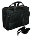 Jourdan Leather Portfolio Computer Case - Black