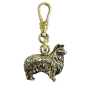 Sheltie Brass Charm
