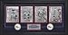 Julius Erving Philadelphia 76ers - 1980 NBA Finals Baseline Move Sequence - 4 Framed 8x10 Photographs with Autograph, Logos and Descriptive Plate - Limited Edition of 1980