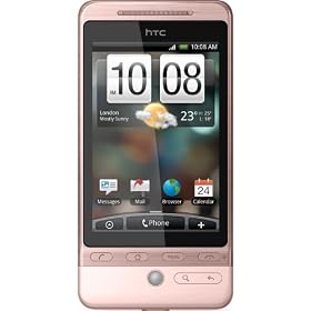 Htc Hero G3 A6262 Google Unlocked GSM Smartphone International Version Android Touchscreen Pink Color