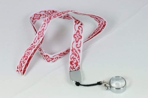 JoMobile Red Faux Leather Pouch SET + Colorful EGO Necklace Lanyard for eGo-t,eGo-w,eGo-c eGo-F , eGo Twist, eCig-Artistic