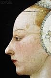 Wallmonkeys Peel and Stick Wall Decals - Detail Showing Face from a Young Lady of Fashion Attributed to Paolo Uccello - 18H x 12W Removable Graphic