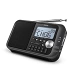 jWIN JXM122 Portable AM/FM Weather Band Radio