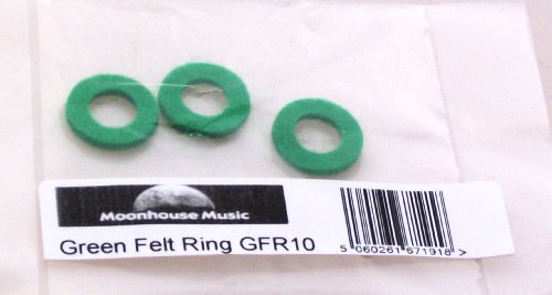 Green Felt Ring - Pack of 3 - 18 x 10 x 2mm -