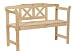 Wooden Garden Bench with a crossed rest, nature