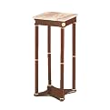 Square Plant Stand-White Marble