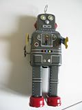 Robot Mecanique En Tole - 22cm Tole - Atomic Tom Ms 438