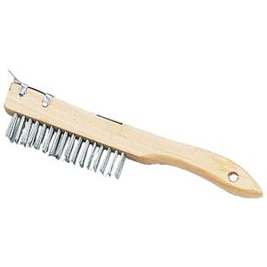 10 WOODEN BBQ BRUSH W  SCRAPER by Hawk