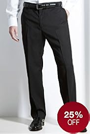 Big & Tall Autograph Flat Front Stripe Trousers