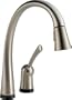 Delta 980T-SS-DST Pilar Single Handle Pull-Down Kitchen Faucet with Touch2O Technology, Stainless