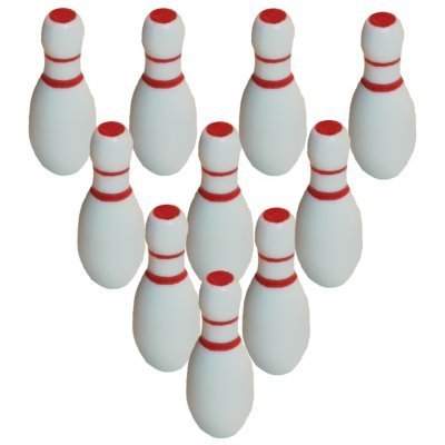 30 Bowling Pin Beads