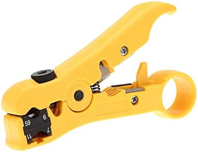 Universal Cable Wire Jacket Stripper With Cable Cutter Stripping Scissors Tool