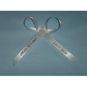 100 Personalized Custom Printed Ribbons Weddings Bridal Baby Showers