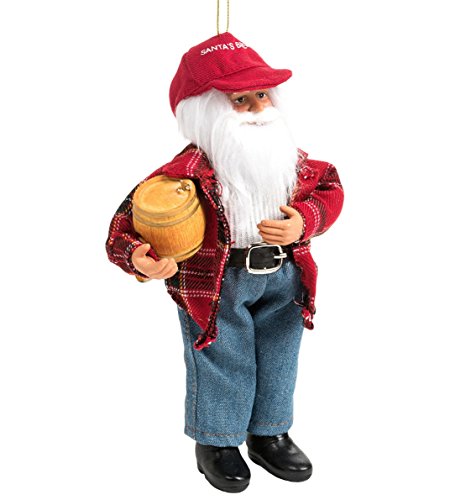 Santa’s Workshop Moldable Santa Ornament – 9″ Brew Santa Santa’s Workshop Moldable Santa Ornament – 9″ Brew Santa