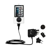 International Wall / AC Charger for the Microsoft Zune Gen2 - Gomadic Brand w/ TipExchange Technology