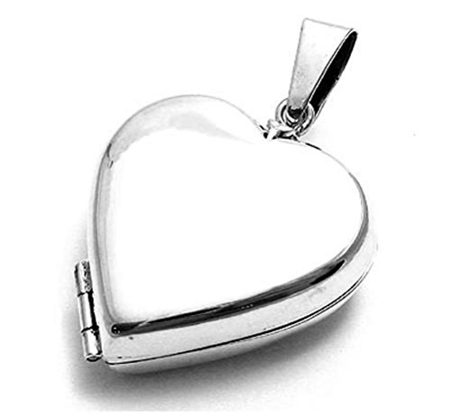 Sandra Creative Design Silver-tone Heart Engravable Locket