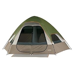 Wenzel Big Bend 12-by-10 Foot Five-Person Two-Room Family Dome Tent