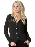 Review   / Velvet by Graham and Spencer Cardigan - Cashmere Adya in Charcoal