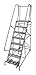 Cotterman 1508R3232A1E30B4W4C1P6 - Rolling Ladder Steel 110In. H. Gray