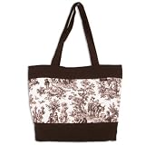 Black Toile Diaper Tote Bag