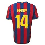 Nike Thierry Henry Barcelona Home Replica Soccer Jersey 09/10