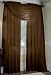 2 Piece Solid Coffee Brown Sheer Window Curtains/drape/panels/treatment 60"w X 84"l