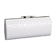 La Regale Emily Patent Croc Clutch