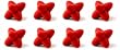 Tovolo Tumble Trivet, Set of 8, Red
