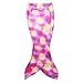 Owone Box Girls 3 Pcs Swimmable Mermaid Tail Bikini Bathing Swimsuit Swimwear