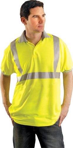 Safety Polo Shirt with collar Hi-Viz Orange- 3XL