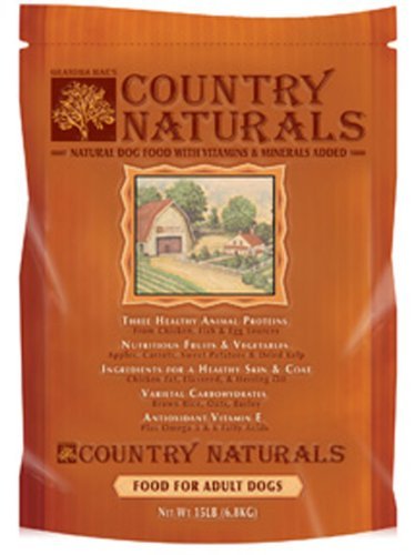 Grandma Mae’s Country Naturals Dry Dog Food, Adult Sensitive Stomach Formula, Chicken & Brown Rice, Slow Cooked & Nutrient Dense, Made in USA, 12 LB Bag