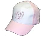 Washington Nationals baseball hat cap - cotton - one size fit - clr: Pink