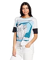 Marc Cain Camiseta Manga Corta (Azul / Blanco)