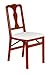 Stakmore Queen Anne Wood Folding Chairs with Upholstered Seat - Set of 2 Color - Cherry