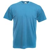 Fruit of the Loom Heavy Cotton T-Shirt - Royal Blue XXL (47-49 )