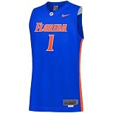 Nike Florida Gators #1 Royal Blue Twilled Basketball Jersey