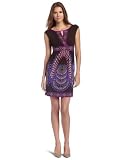 donna morgan  Women's Jersey Print Dress With Keyhole