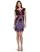 donna morgan  Women's Jersey Print Dress With Keyhole,Summer Plum,10