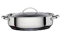 Hahn Saute/ Serving Pan with Lid Stainless Steel, 28 cm, 4.6 Litre