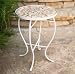 Mosaic Shell Outdoor Patio Accent Table