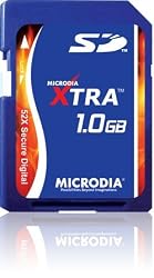 MICRODIA XTRA 52x SD 1 GB Memory Card Retail Package