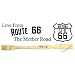 These souvenir backscratchers commemorate the historic Route 66 highway that runs for 2,450 miles through 8 states on its way from Chicago to LA. A great, useful souvenir for any fan of The Mother Road. After all, who hasn't had an itch they can't scratch while on a long road trip? These Bamboo back scratchers are cut from mature Moso bamboo, and are very strong and sturdy. The handle is a comfortable hand filling 1 1/2" wide, not a skinny stick like you'll find on other back scratchers. The handles are also stiff, so the back scratcher won't bend away from your back when you're trying to scratch hard. Each is hand made, no two are identical. Our backscratchers are the best and last backscratchers you'll ever have to buy. That is, unless your friends and family like yours so much that they borrow yours. The design is simple but effective and very sturdy. In fact, if you ever manage to break one of these scratchers, we'll send you a free replacement as long as you cover the shipping charges. That's our no questions asked lifetime guarantee.