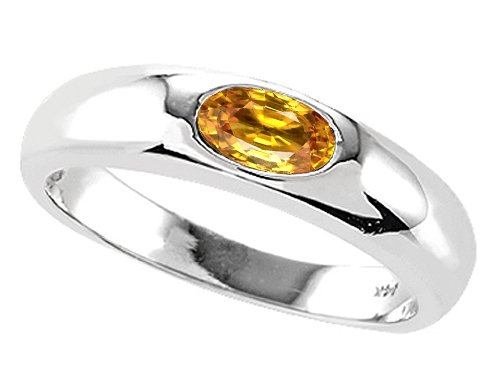 Buy 0.50 (1 2) cttw Genuine Citrine Ring - 14kt White or Yellow Gold LIFETIME WARRANTY by Finejewelers