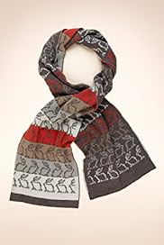 Rabbit Fair Isle Scarf with Wool