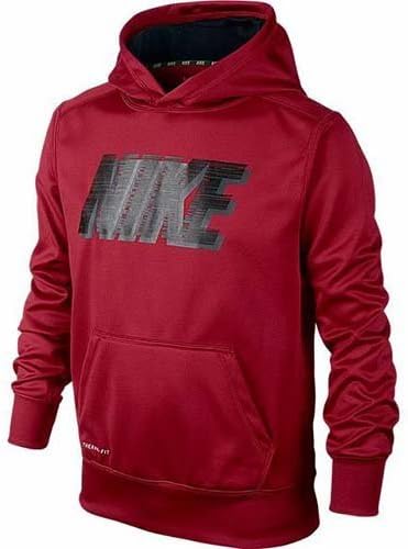 Nike Knockout Hoody 2.0 YOUTH Boy's 8-20 ATHLETIC SHIRT HOODIE red (M 10-12)