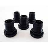 3/4 Inch Bulkhead Fittings, Double Slip Joint *** Builders Pack of 5 Bulkheads ***