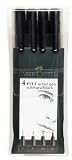 PITT ARTIST PEN BLACK SET 4