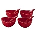 Heart 8-pc. Ice Cream Set - Red